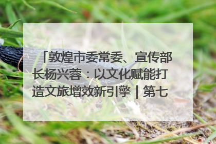 敦煌市委常委、宣传部长杨兴蓉：以文化赋能打造文旅增效新引擎｜第七届全国县域旅游研究成果发布系列活动