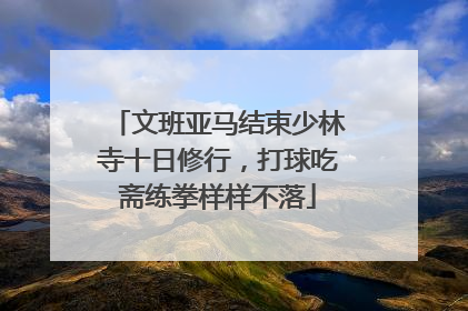 文班亚马结束少林寺十日修行，打球吃斋练拳样样不落
