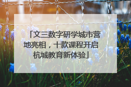 文三数字研学城市营地亮相，十款课程开启杭城教育新体验