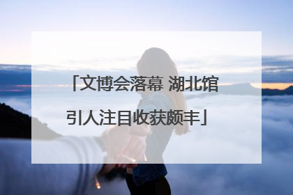 文博会落幕 湖北馆引人注目收获颇丰