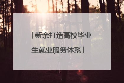 新余打造高校毕业生就业服务体系