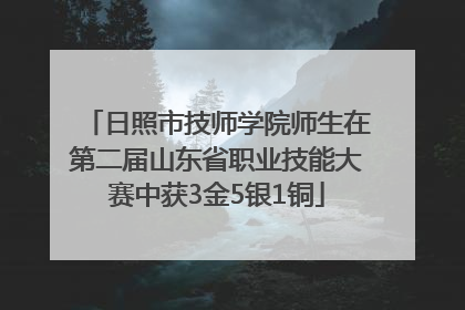 日照市技师学院师生在第二届山东省职业技能大赛中获3金5银1铜