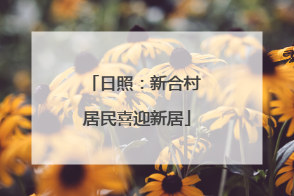 日照：新合村居民喜迎新居