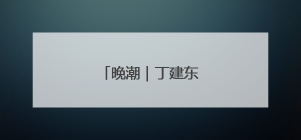 晚潮｜丁建东的渔文化情怀