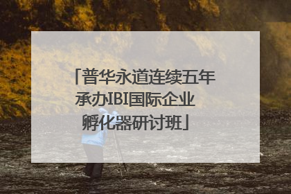 普华永道连续五年承办IBI国际企业孵化器研讨班
