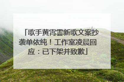 歌手黄霄雲新歌文案抄袭单依纯！工作室凌晨回应：已下架并致歉