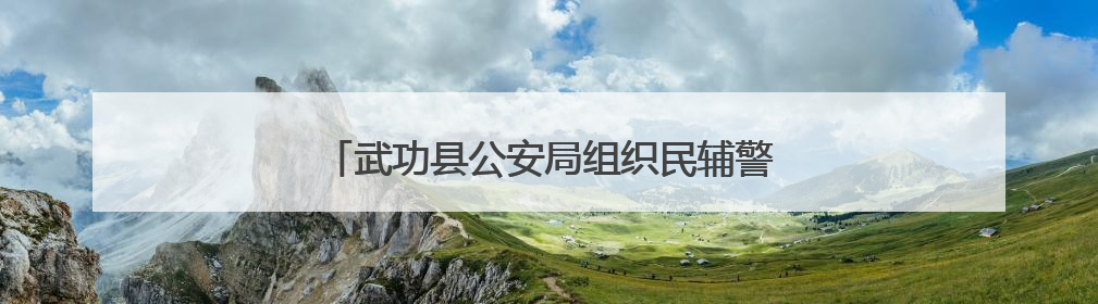 武功县公安局组织民辅警开展无偿献血公益活动