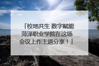 校地共生 数字赋能 菏泽职业学院在这场会议上作主题分享！