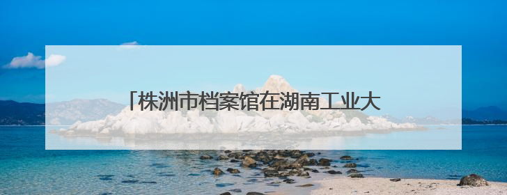 株洲市档案馆在湖南工业大学开展国际档案日宣传活动