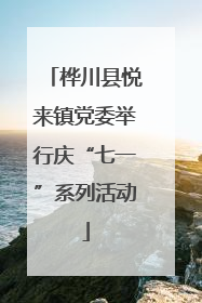 桦川县悦来镇党委举行庆“七一”系列活动