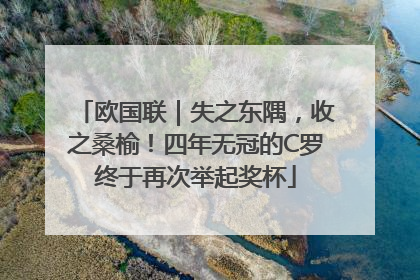 欧国联｜失之东隅，收之桑榆！四年无冠的C罗终于再次举起奖杯