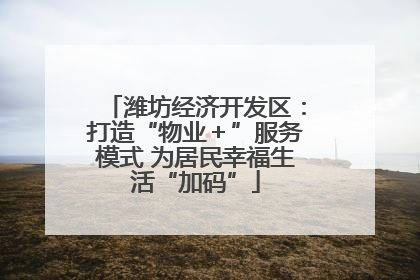 潍坊经济开发区：打造“物业＋”服务模式 为居民幸福生活“加码”