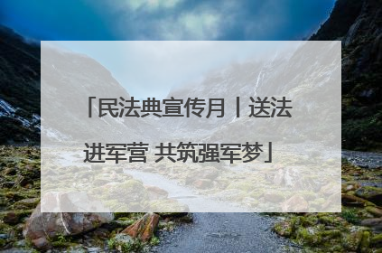 民法典宣传月丨送法进军营 共筑强军梦