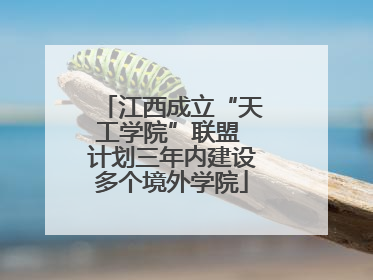 江西成立“天工学院”联盟 计划三年内建设多个境外学院