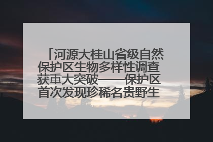 河源大桂山省级自然保护区生物多样性调查获重大突破——保护区首次发现珍稀名贵野生干巴菌与钝尾两头蛇