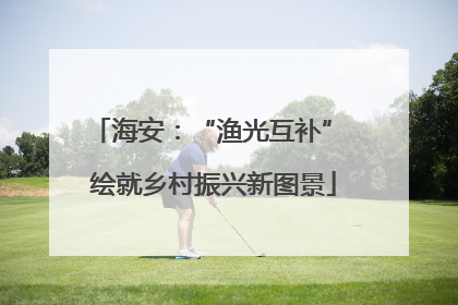 海安：“渔光互补” 绘就乡村振兴新图景