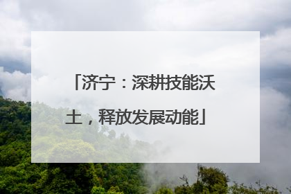 济宁：深耕技能沃土，释放发展动能