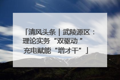清风头条｜武陵源区：理论实务“双驱动 ” 充电赋能“增才干”