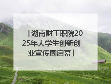 湖南财工职院2025年大学生创新创业宣传周启幕