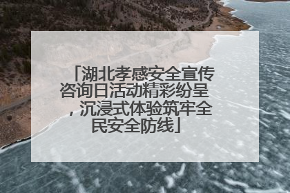 湖北孝感安全宣传咨询日活动精彩纷呈，沉浸式体验筑牢全民安全防线