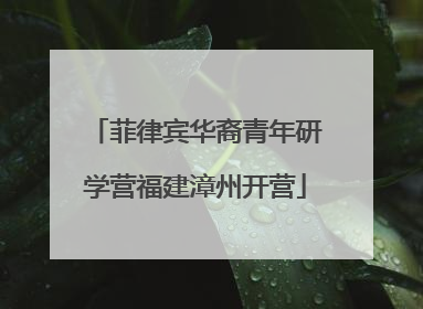 菲律宾华裔青年研学营福建漳州开营