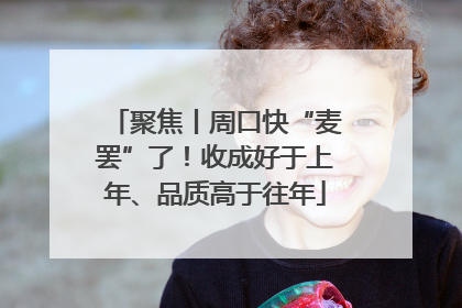 聚焦丨周口快“麦罢”了！收成好于上年、品质高于往年