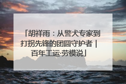胡祥雨：从警犬专家到打拐先锋的团圆守护者｜百年工运·劳模说