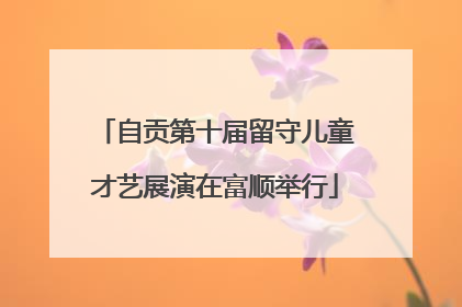 自贡第十届留守儿童才艺展演在富顺举行