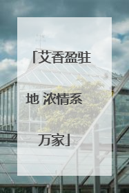艾香盈驻地 浓情系万家