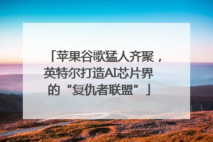 苹果谷歌猛人齐聚，英特尔打造AI芯片界的“复仇者联盟”