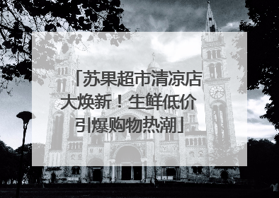 苏果超市清凉店大焕新！生鲜低价引爆购物热潮