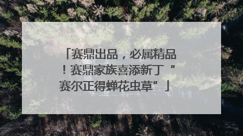 赛鼎出品，必属精品！赛鼎家族喜添新丁“赛尔正得蝉花虫草”