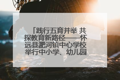 践行五育并举 共探教育新路径——怀远县淝河镇中心学校举行中小学、幼儿园班主任论坛活动