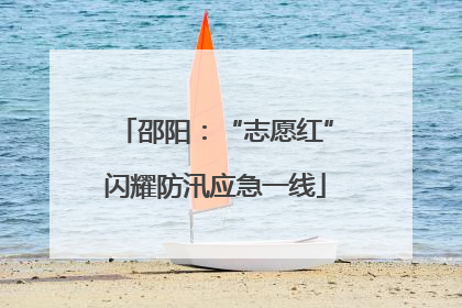 邵阳：“志愿红”闪耀防汛应急一线