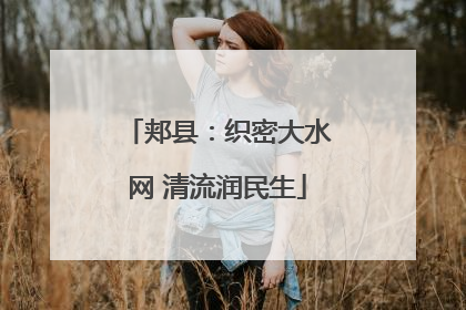 郏县：织密大水网 清流润民生