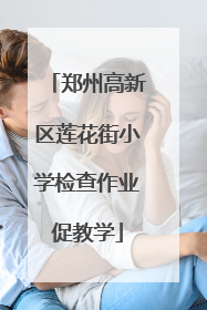 郑州高新区莲花街小学检查作业促教学
