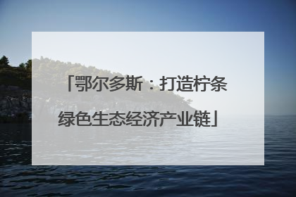 鄂尔多斯：打造柠条绿色生态经济产业链