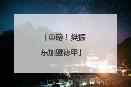 重磅！樊振东加盟德甲