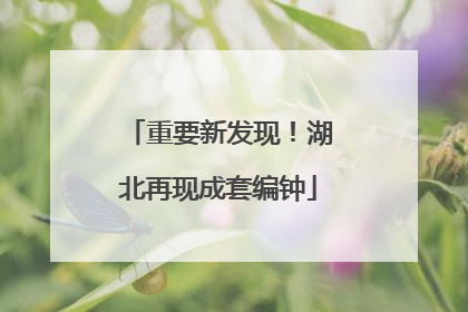 重要新发现！湖北再现成套编钟