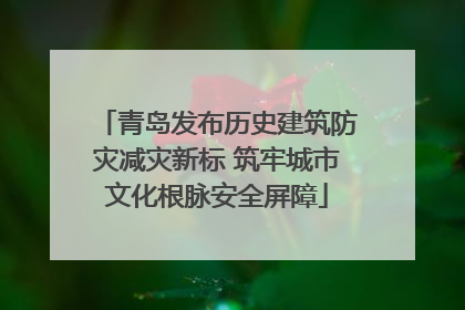 青岛发布历史建筑防灾减灾新标 筑牢城市文化根脉安全屏障