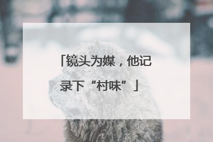 镜头为媒，他记录下“村味”