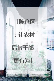 陈仓区：让农村后备干部更有为