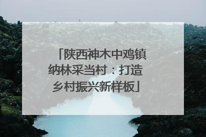 陕西神木中鸡镇纳林采当村：打造乡村振兴新样板