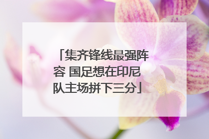 集齐锋线最强阵容 国足想在印尼队主场拼下三分