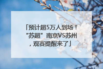 预计超5万人到场！“苏超”南京VS苏州，观赛提醒来了