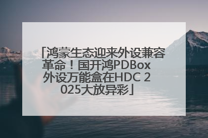 鸿蒙生态迎来外设兼容革命！国开鸿PDBox外设万能盒在HDC 2025大放异彩