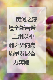 黄河之滨绘全新画卷 兰州以冲刺之势向高质量发展奋力奔跑