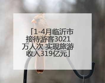1-4月临沂市接待游客3021万人次 实现旅游收入319亿元