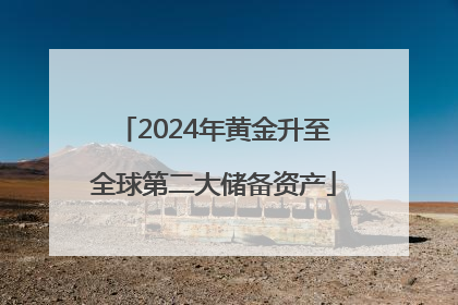 2024年黄金升至全球第二大储备资产