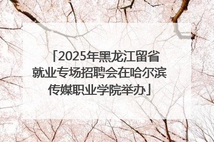 2025年黑龙江留省就业专场招聘会在哈尔滨传媒职业学院举办